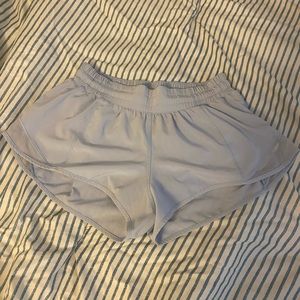 RARE Lululemon Hotty Hot shorts 2.5”(light blue)